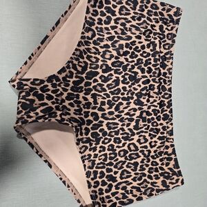 Victoria's Secret Leopard Print Swim Bottoms Size Large.